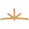 Ekena Millwork Alberta Rough Sawn Timber Gable Bracket, Western Red Cedar, 72"W x 42"H x 2"D x 4"F, 14/12 Pitch GBW072X42X0204ALB00RWR - alternate 4